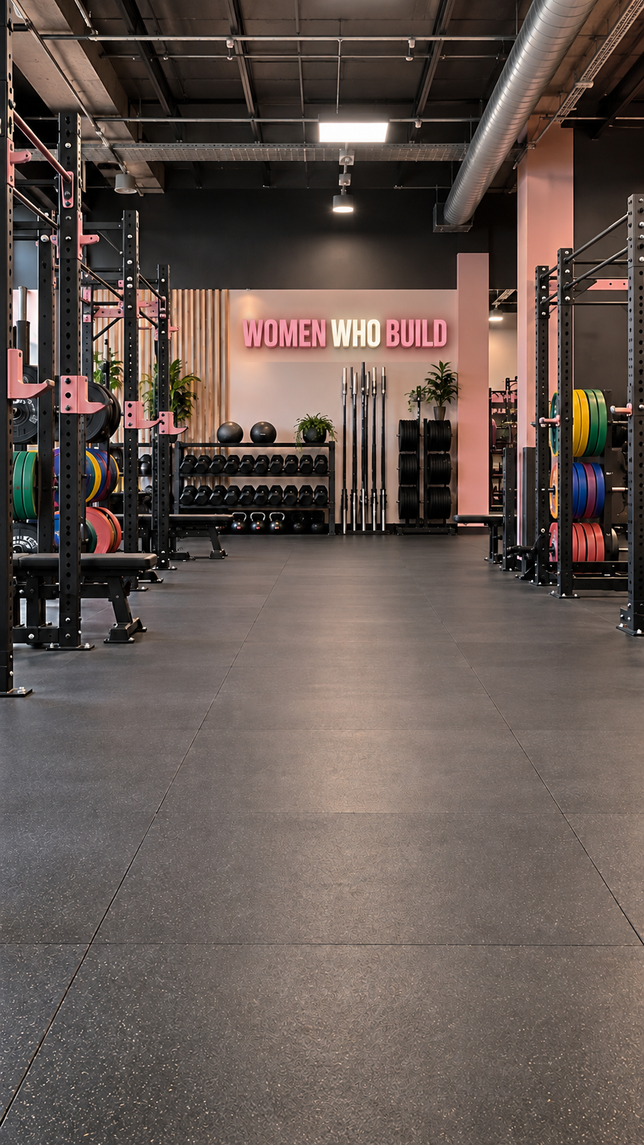 Women Who Build Training Camp strength floor